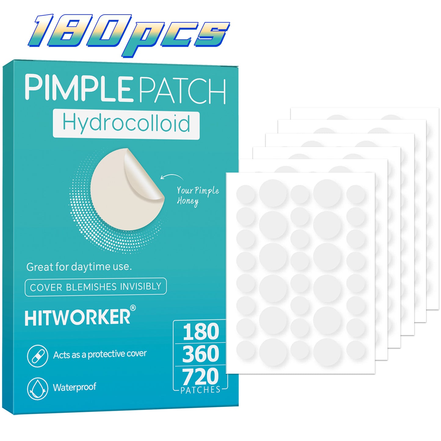HITWORKER Hydrocolloid Pimple Patches